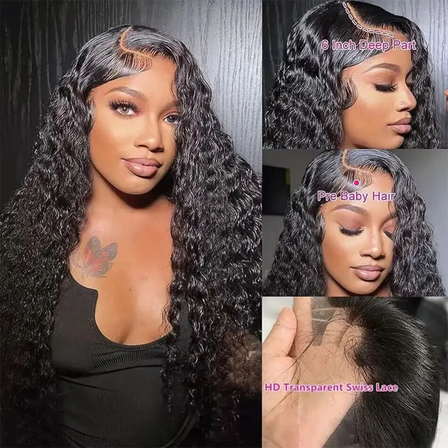 Raven
Human Hair Lace Font Wig Lace Frontal Loose Deep Water Wave