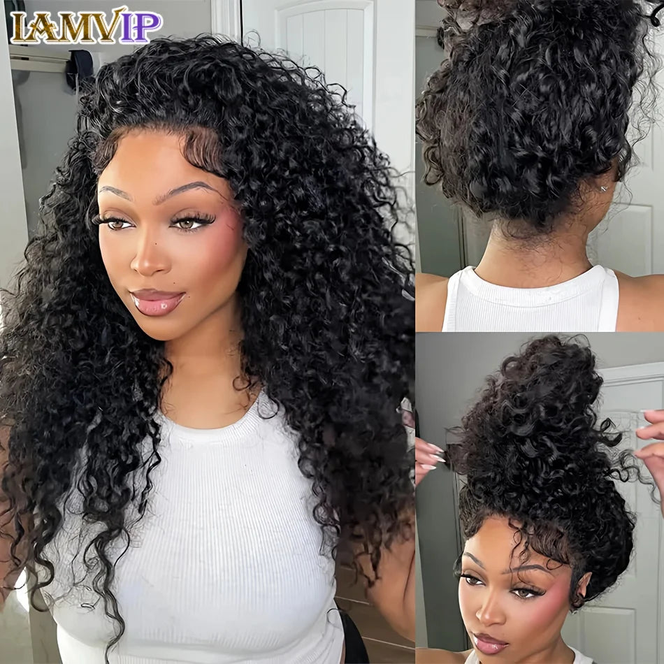Aisha
Kinky Curly Deep Human Hair Wig glueless