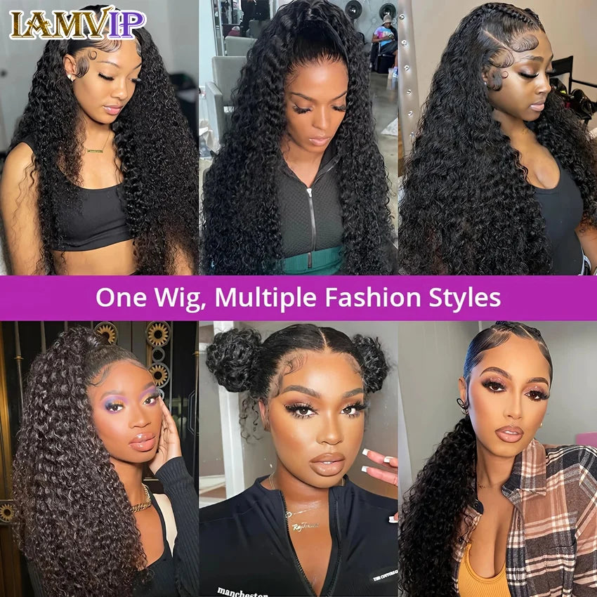 Aisha
Kinky Curly Deep Human Hair Wig glueless