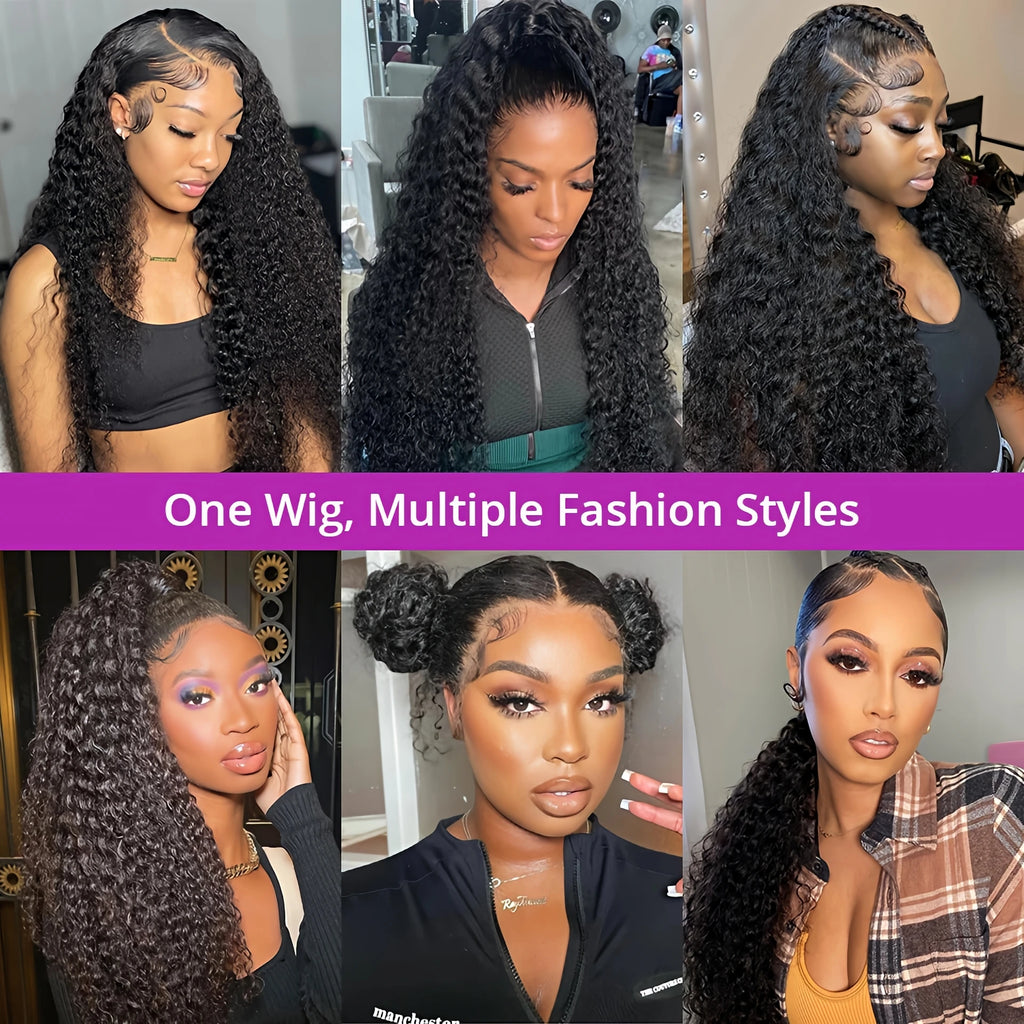 Aisha
Kinky Curly Deep Human Hair Wig glueless