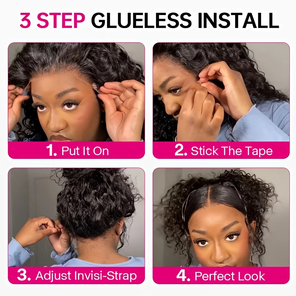 Aisha
Kinky Curly Deep Human Hair Wig glueless