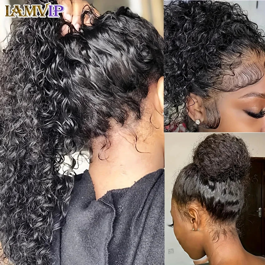 Aisha
Kinky Curly Deep Human Hair Wig glueless