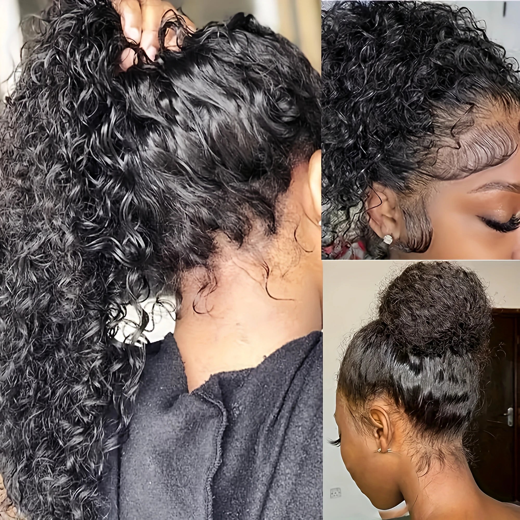 Aisha
Kinky Curly Deep Human Hair Wig glueless