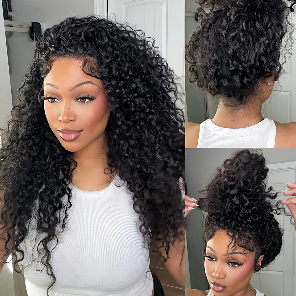 Aisha
Kinky Curly Deep Human Hair Wig glueless